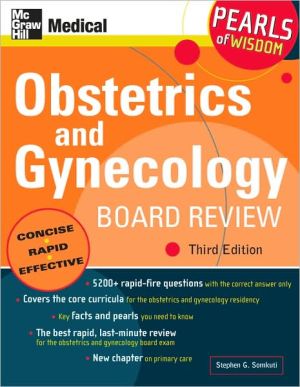Book Obstetrics and Gynecology Board Review: Pearls of Wisdom, Third Edition free
