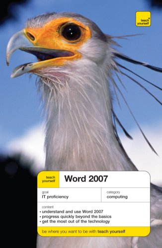 Book Teach Yourself Word 2007 free