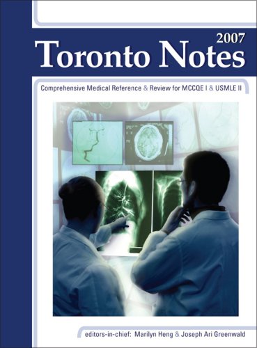 Book Toronto Notes for Medical Students 2007 free