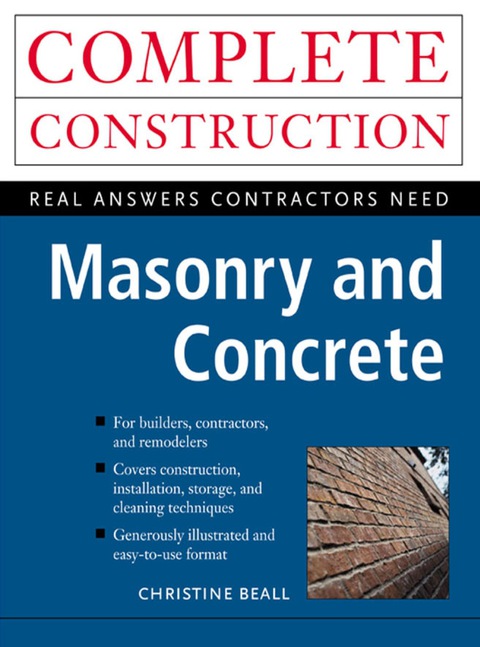 Book Masonry and Concrete (Complete Construction) free