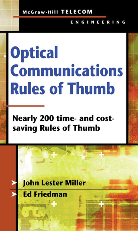 Book Optical Communications Rules of Thumb (McGraw-Hill Telecom Engineering) free