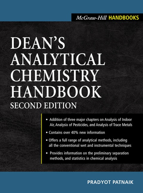 Book Dean's Analytical Chemistry Handbook free
