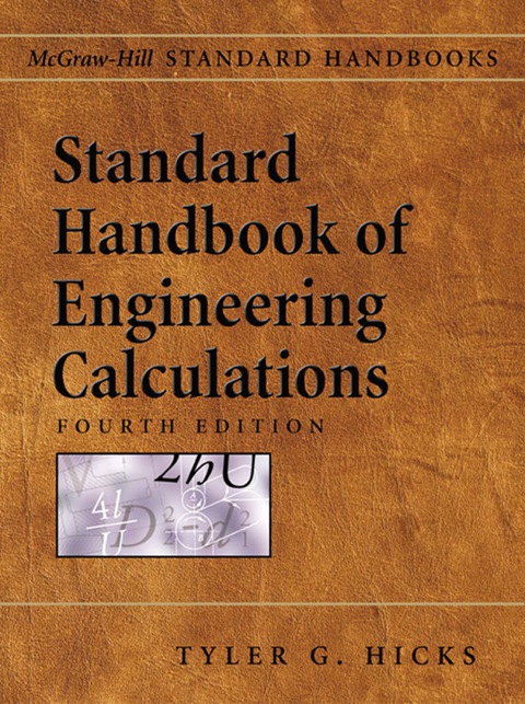 Book Standard Handbook of Engineering Calculations free