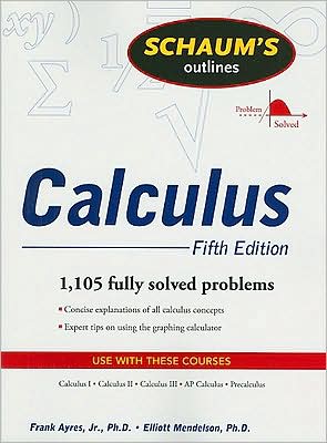 Book Schaum's Outline of Calculus, 5th ed. (Schaum's Outline Series) free