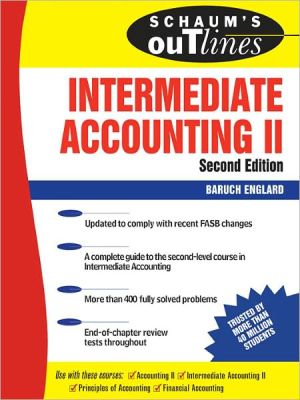 Book Schaum's Outline of Intermediate Accounting II, Second Edition free