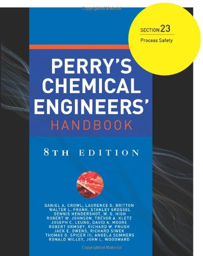 Book Perry's Chemical Engineers' Handbook 8/E Section 23:Process Safety free