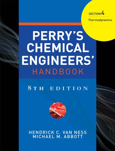 Book PERRYS CHEMICAL ENGINEERS HANDBOOK 8/E SECTION 4 THERMODYNAMICS free
