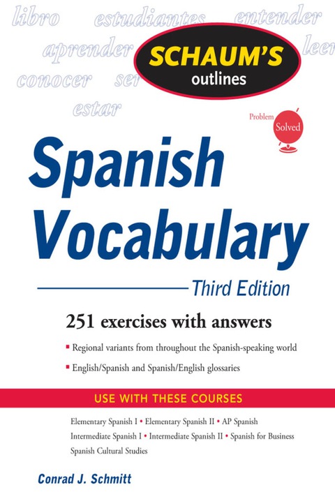 Book Schaum's Outline of Spanish Vocabulary, 3ed free