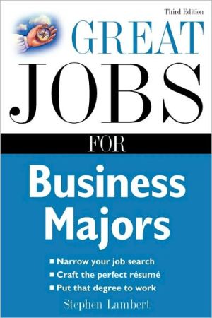 Book Great Jobs for Business Majors (Great Jobs for ... Majors (Paperback)) free