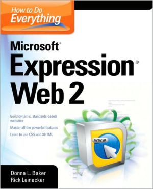 Book How to Do Everything Microsoft Expression Web 2 free