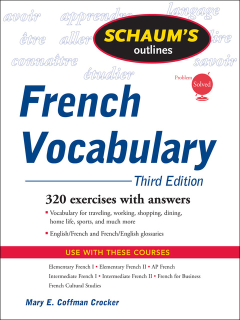 Book Schaum's Outline of French Vocabulary, 3ed free