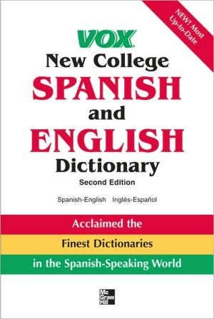 Book Vox New College Spanish and English Dictionary: English-spanish Espanol-ingles (Vox Dictionary) (Spanish and English Edition) free