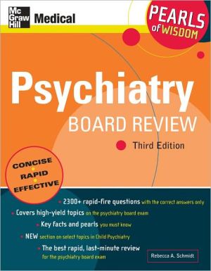 Book Psychiatry Board Review: Pearls of Wisdom, Third Edition free