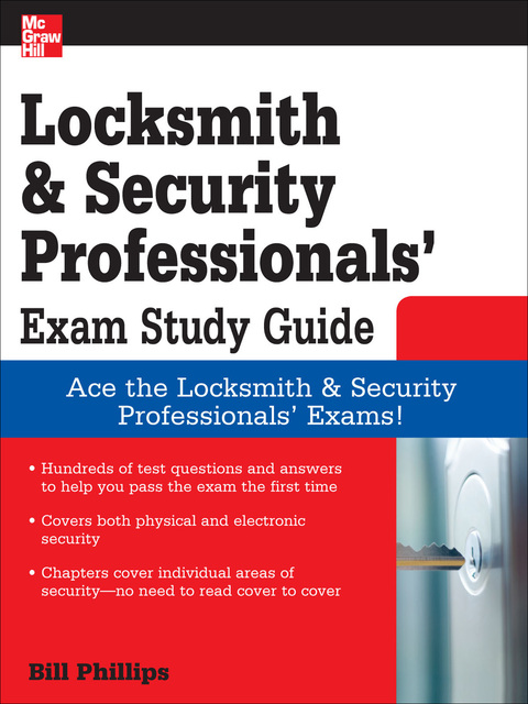 Book Locksmith and Security Professionals' Exam Study Guide free