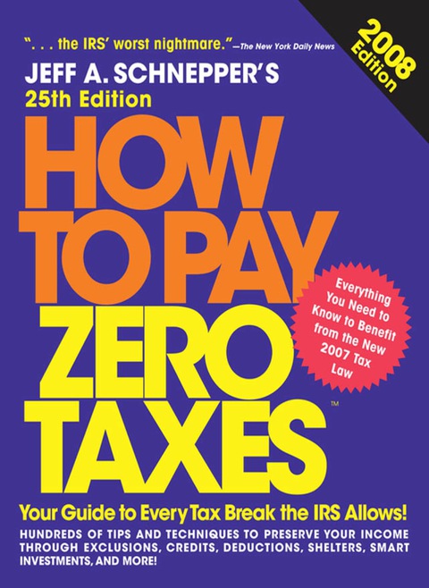 Book How to Pay Zero Taxes, 2008 free
