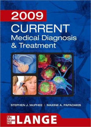 Book [ Studyguide for Current Medical Diagnosis and Treatment 2009 by McPhee, Stephen J., ISBN 9780071591249 McPhee, Stephen J. ( Author ) ] { Paperback } 2012 free