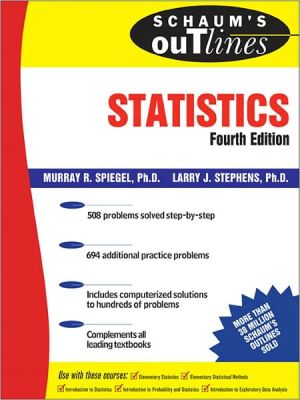 Book Schaum's Outline of Statistics free
