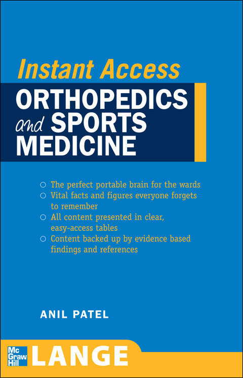Book LANGE Instant Access Orthopedics and Sports Medicine free