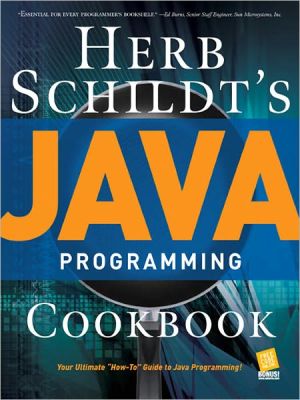 Book Herb Schildt's Java Programming Cookbook free