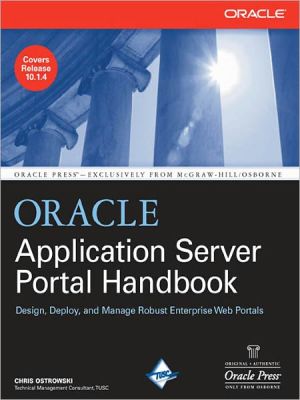 Book Oracle Application Server Portal Handbook (Oracle Press) free