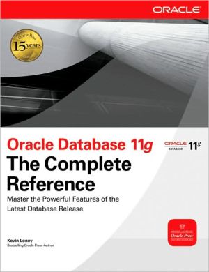 Book Oracle Database 11g The Complete Reference (Oracle Press) free