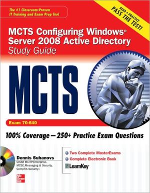 Book MCTS Windows Server 2008 Active Directory Services Study Guide (Exam 70-640) (SET) free