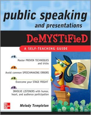 Book Public Speaking and Presentations Demystified free