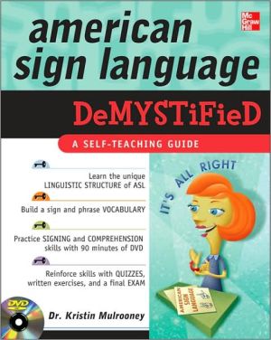 Book American Sign Language Demystified (Book & DVD) free