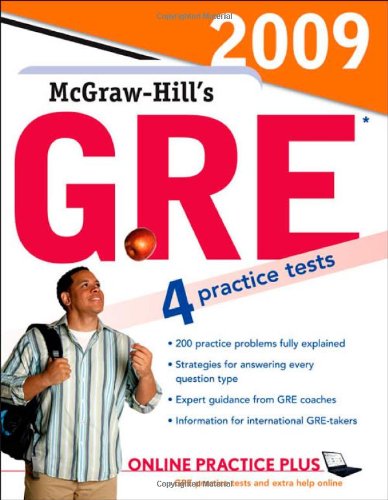 Book McGraw-Hill's GRE, 2009 Edition (Mcgraw-hill's Gre (Book Only)) free