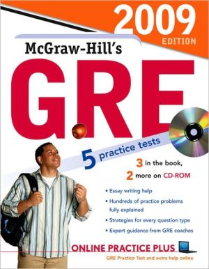 Book McGraw-Hill's GRE with CD-ROM, 2009 Edition (Mcgraw-hill's Gre (Book & Cd-rom)) free