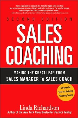Book Sales Coaching: Making the Great Leap from Sales Manager to Sales Coach free