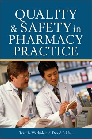 Book Quality and Safety in Pharmacy Practice free