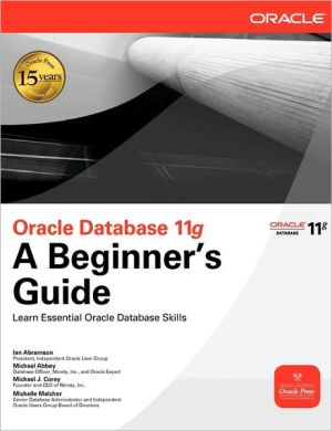 Book Oracle Database 11g A Beginner's Guide free Book Oracle Database 11g A Beginner's Guide free