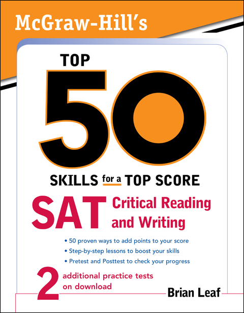 Book McGraw-Hill's Top 50 Skills for a Top Score: SAT Critical Reading and Writing free