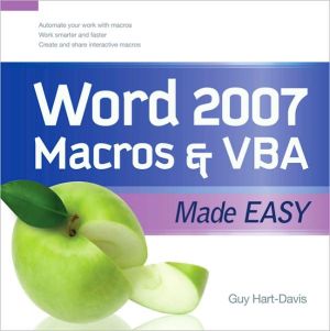 Book Word 2007 Macros & VBA Made Easy (Made Easy Series) free