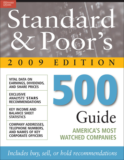 Book Standard & Poor's 500 Guide 2009 PB free