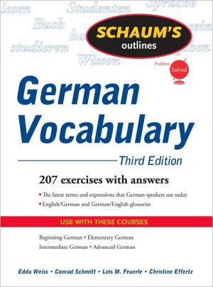 Book Schaum's Outline of German Vocabulary, 3ed (Schaum's Outlines) free