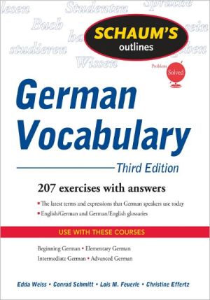 Book Schaum's Outline of German Vocabulary, 3ed (Schaum's Outlines) free