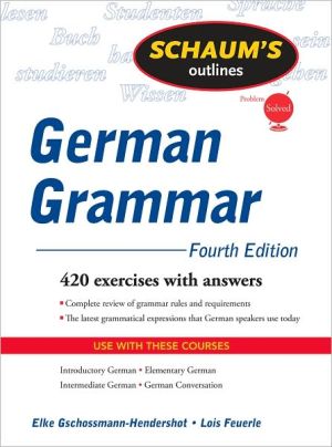 Book Schaum's Outline of German Grammar, 4ed (Schaum's Outline Series) free