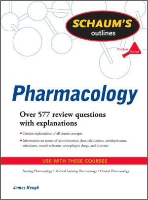 Book Schaum's Outline of Pharmacology (Schaum's Outlines) free