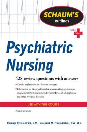 Book Schaum's Outline of Psychiatric Nursing (Schaum's Outlines) free