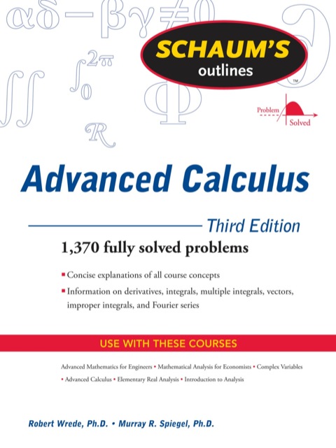 Book Schaum's Outline of Advanced Calculus, Third Edition (Schaum's Outlines) free