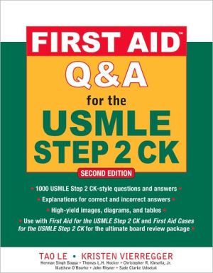 Book First Aid Q&A for the USMLE Step 2 CK, Second Edition (First Aid USMLE) free