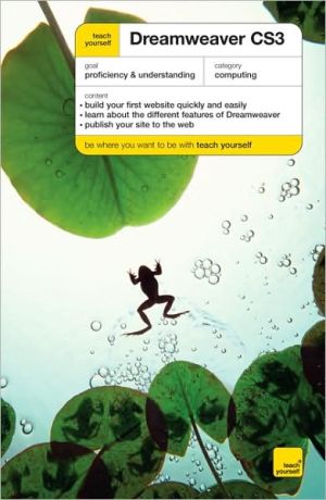 Book Teach Yourself Dreamweaver CS3 (Teach Yourself: Computers) free