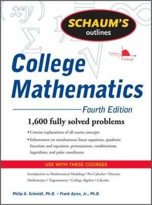Book Schaum's Outline of College Mathematics, Fourth Edition (Schaum's Outlines) free