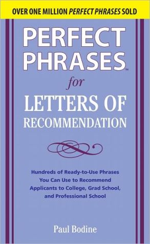 Book Perfect Phrases for Letters of Recommendation free