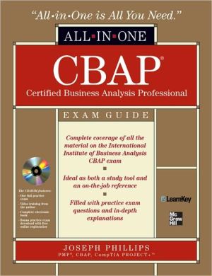 Book CBAP Certified Business Analysis Professional All-in-One Exam Guide with CDROM free