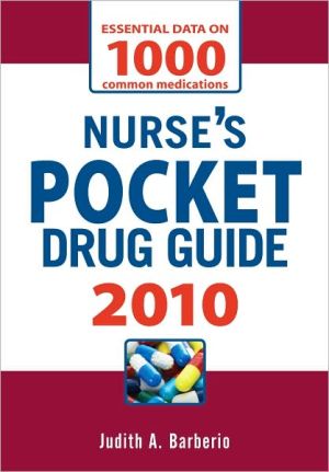 Book Nurse's Pocket Drug Guide 2010 free