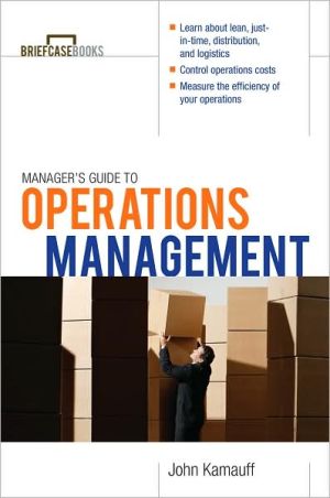 Book Manager's Guide to Operations Management (Briefcase Books (Paperback)) free