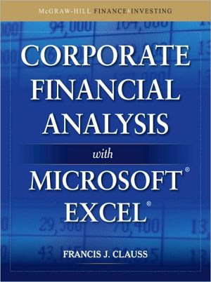 Book Corporate Financial Analysis with Microsoft Excel (McGraw-Hill Finance & Investing) free